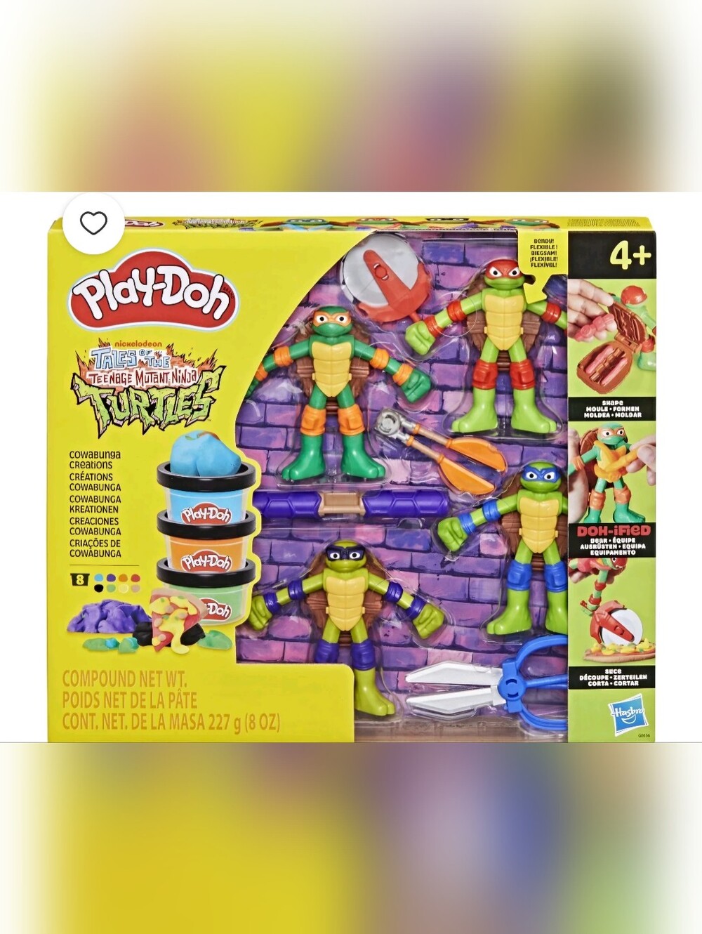 Play-Doh Teenage Mutant Ninja Turtles Cowabunga Creations Toy for Kids Ages 4+